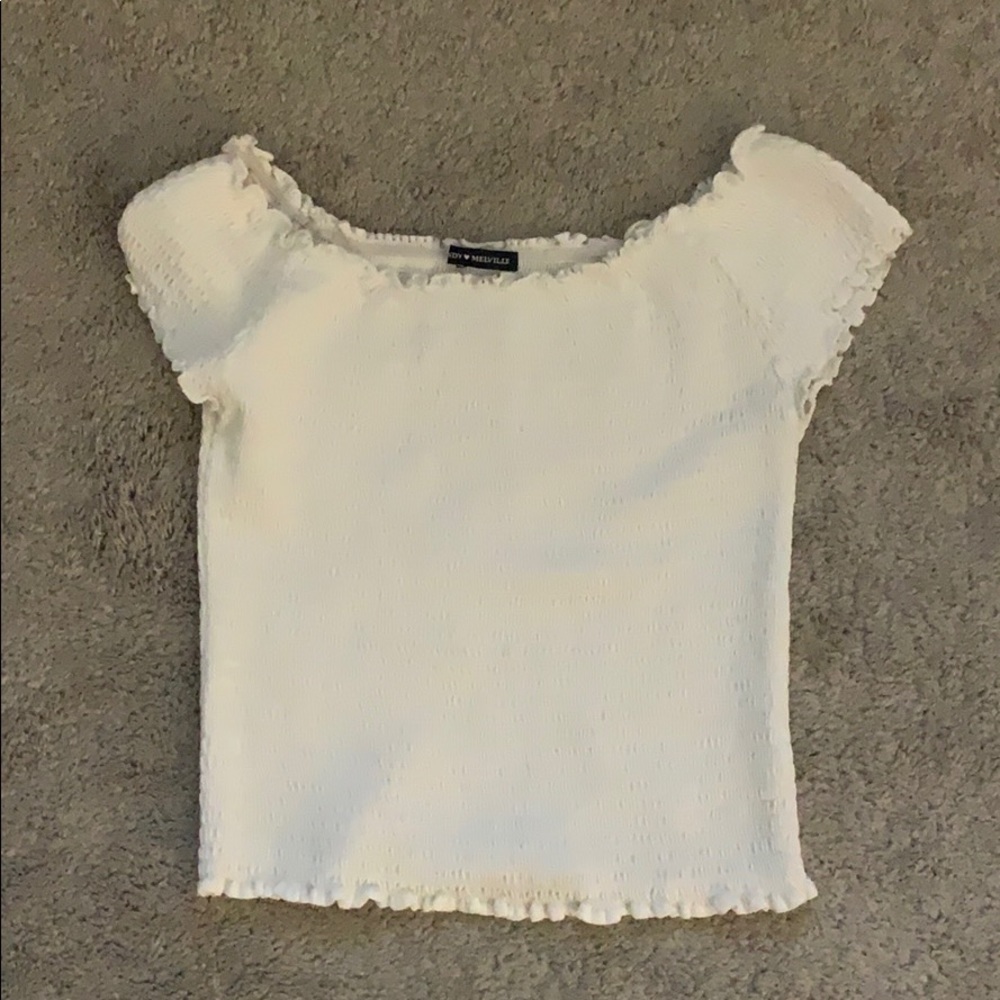 Randy Melville white crop top